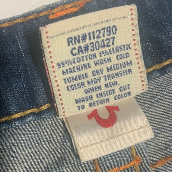 Rare Vintage Y2K True Religion Bobby Super T Bootcut Jeans Made in USA - Size 32 - Picture 5 of 11